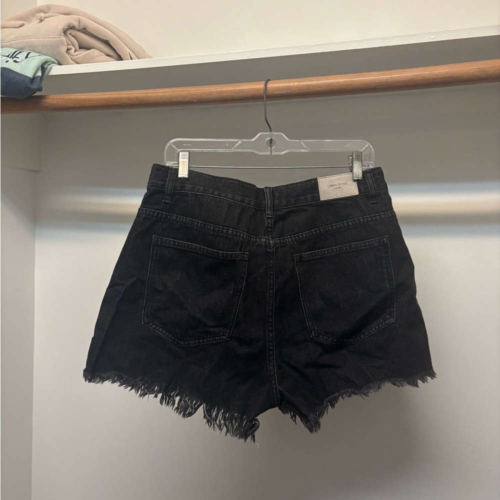 NWOT - Black Denim Shorts - Picture 3 of 5